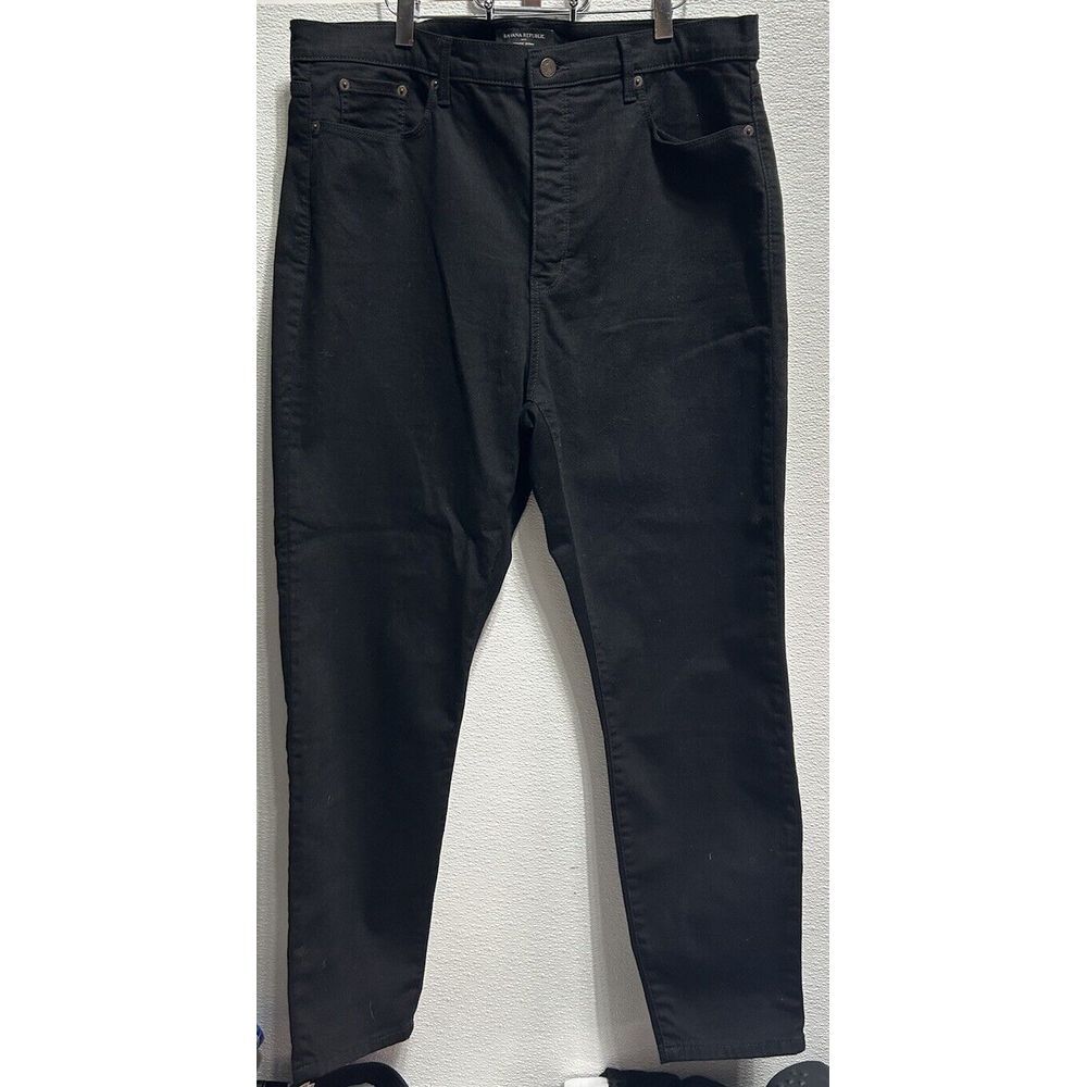 Banana Republic High Rise Skinny Jeans Black Women's Size 34/18‎